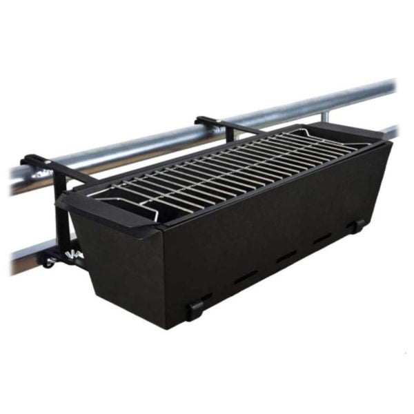 Balcony BBQ grill, for railing, 20x16x59 cm Home grills
