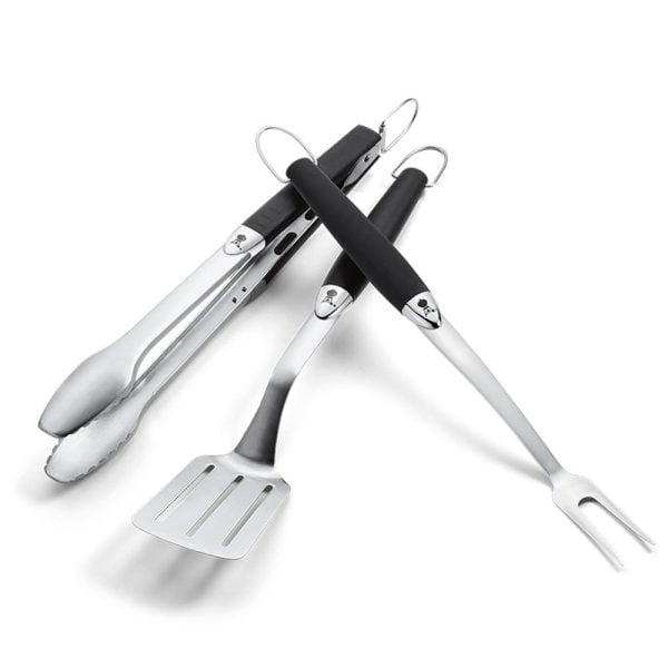Weber Premium Tool Set – Spatula-Tong-Fork – 6630 Tool set