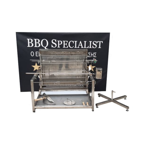 BBQ Specialist Οριζόντια Μηχανή Γύρου με Κάρβουνο Γύροι ρεύματος