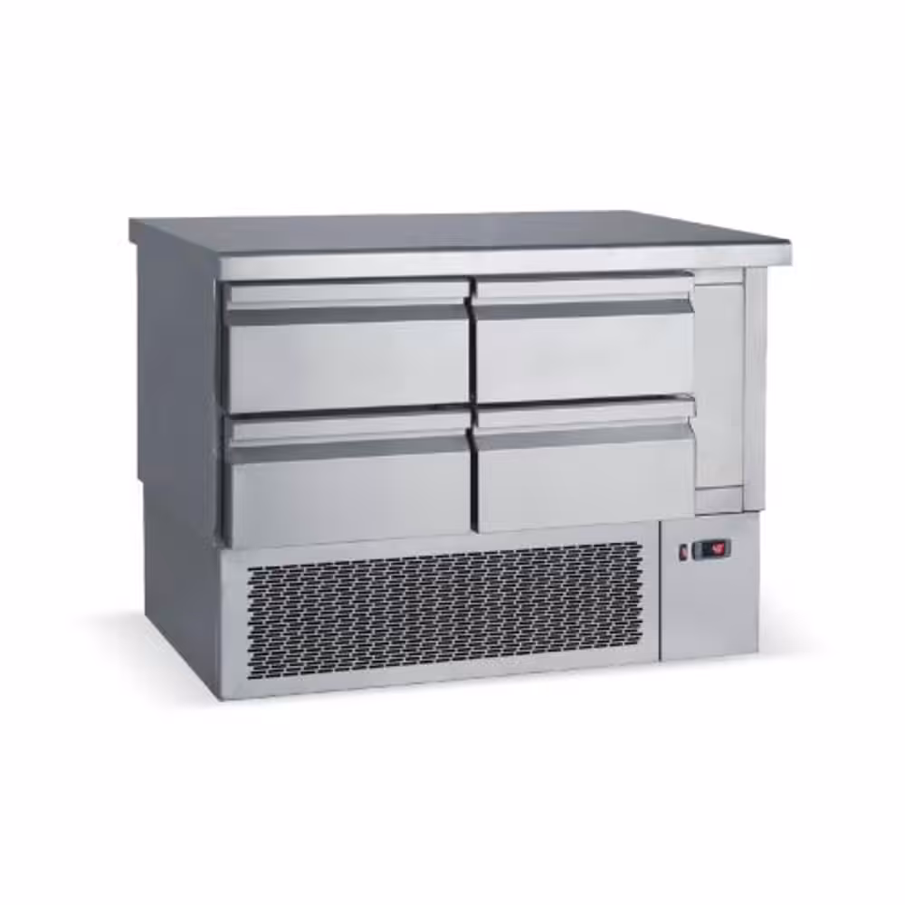 MAINTENANCE BENCH REFRIGERATOR WITH 4 GN DRAWERS AND MACHINE BELOW Benches MAINTENANCE BENCH REFRIGERATOR WITH 4 GN DRAWERS AND MACHINE BELOW Benches