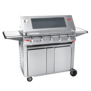 “SIGNATURE S3000S “”DESIGNER TROLLEY”” 5 BURNER CAST IRON PACK -BEEFEATER® Gas grills