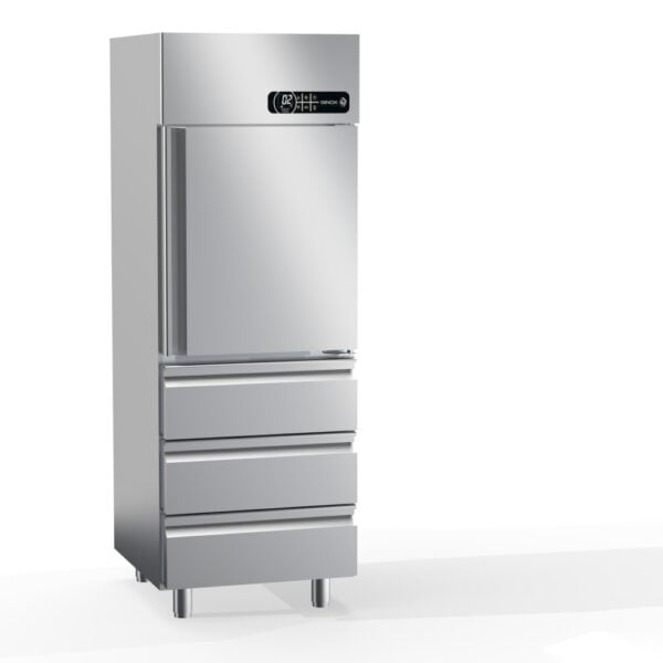 Professional Refrigerator Maintenance Chamber 1 Door & 3 Drawers Slim Line 597 Lt GINOX Catering equipment