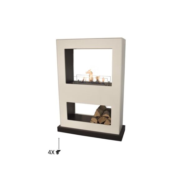 XARALYN Lasize MDF White Indoor fireplaces