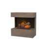 XARALYN Quero with Cassette 400 (Steel & Glass) Indoor fireplaces