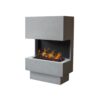 XARALYN Milos with Cassette 400 (Stone) Indoor fireplaces