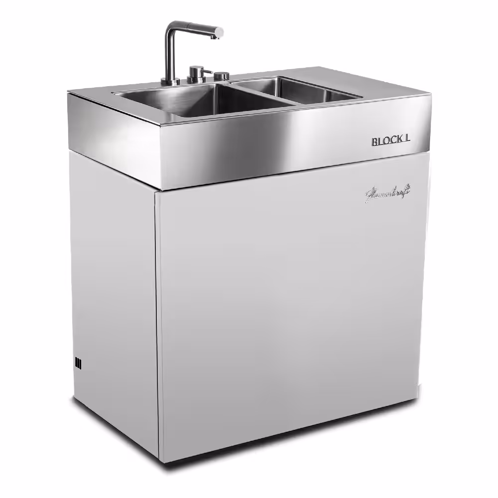Built-in Sink BLOCK L – Flammkraft Home grills Built-in Sink BLOCK L – Flammkraft Home grills